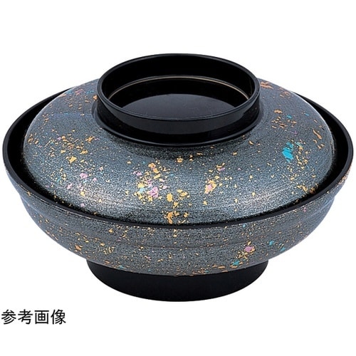 5.5寸 大輪浅型丼 銀光彩 内黒 32