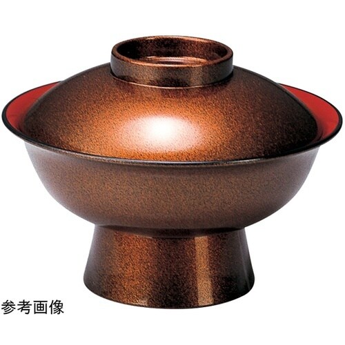 8.0寸 飛龍椀(蓋親)梨地内朱 301