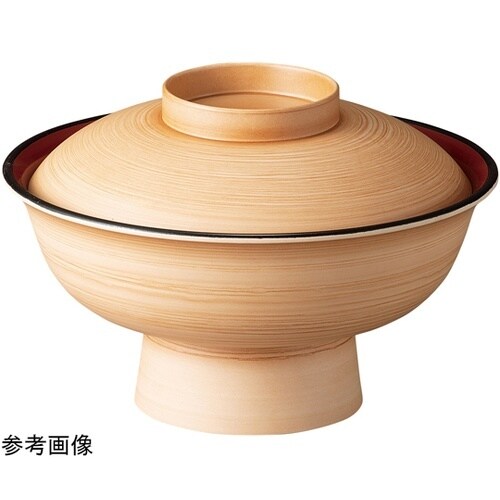 7.0寸 飛龍椀(蓋親)白木柾目内朱 3