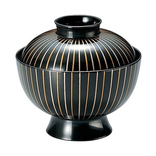 3.6寸 京型椀 十草(手塗漆、磨蒔絵