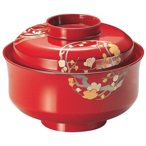 4.5寸 天竜寺椀 朱花丸 326032