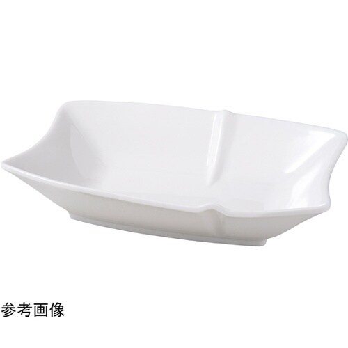 30cm 竹割り長鉢(大)白グロス 83