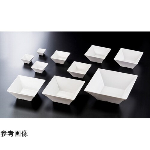 メラミン 25cm スクエアー盛鉢 ホワ