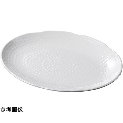 メラミン 35.5cm 小判盛皿 ホワイ