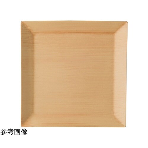 26cm 角スクウェプレート 和柾目裏ベ