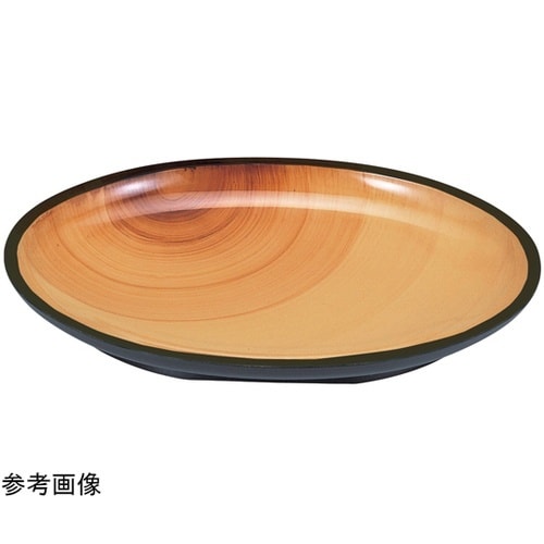 尺1 寸小判深盛皿 香林 底黒(全面塗)