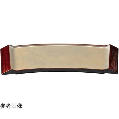 28.0cm 舞扇盛皿(大)黄金銀彩天べ