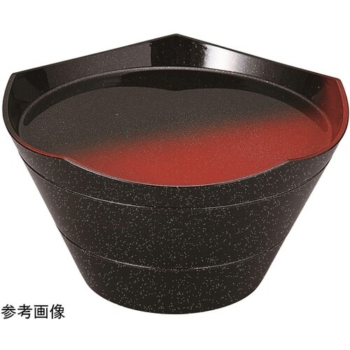 8寸 王冠前菜盆 黒朱ぼかしSL 413