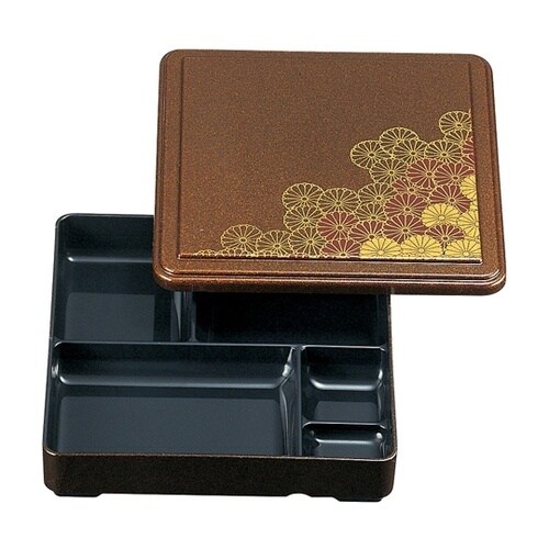 7寸 角福来弁当 野菊内黒(蓋親) 23