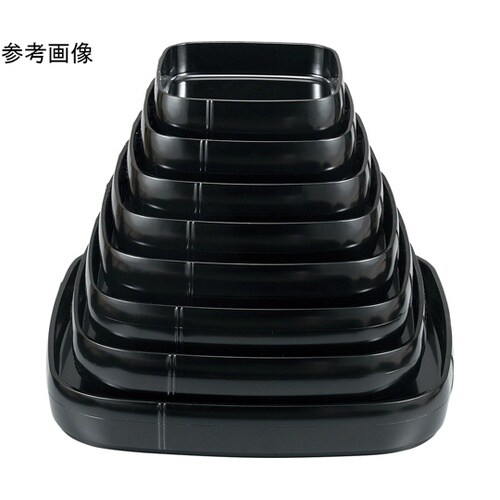 9寸 竹型角桶 黒内黒 50261010