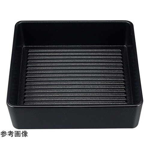 ABS20cm 深型正角肉皿 内外黒塗