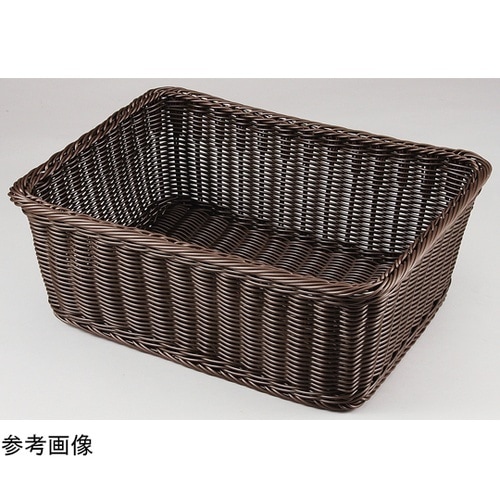 浴室バスケット 長角ブラウン(大) 80