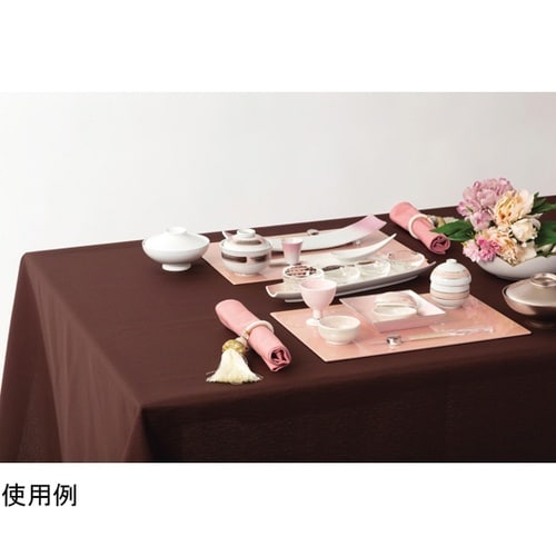 テーブルクロス チョコ240cm ×14
