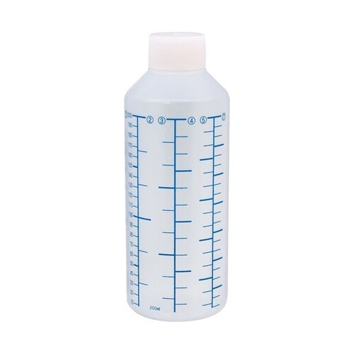 NK投薬瓶 200mL 青色目盛 ノーマ