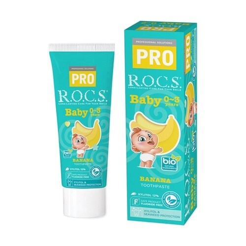 ロックスPRO歯みがき ベビー バナナ
