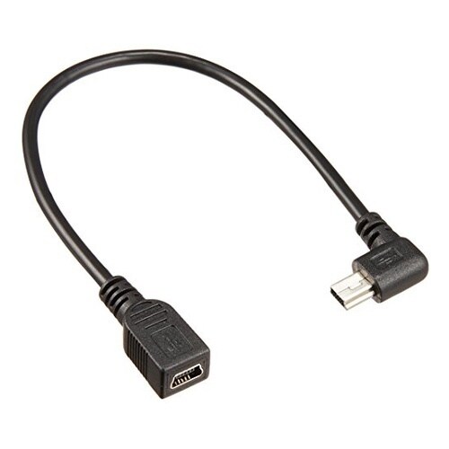 USBmini L型ケーブル 延長20c