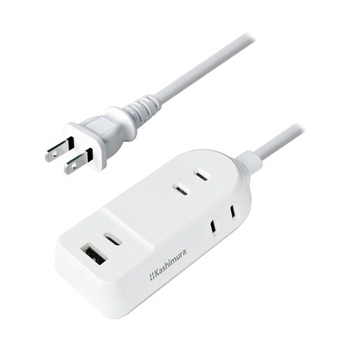 旅行用3AC−2USB−12W 1m リ