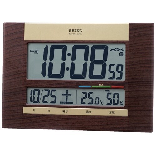 掛置き兼用電波デジタル時計 180×26