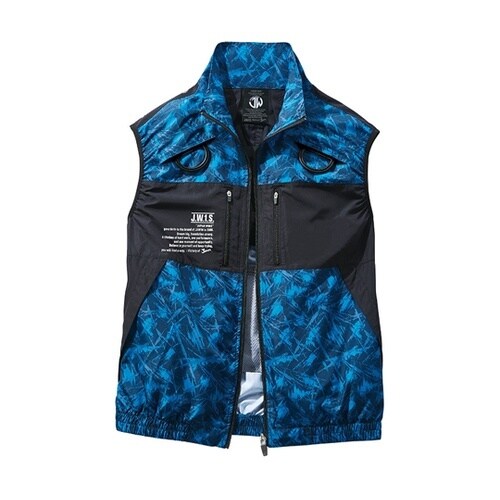 空調服ベスト ネービーカモフラ 4L 5