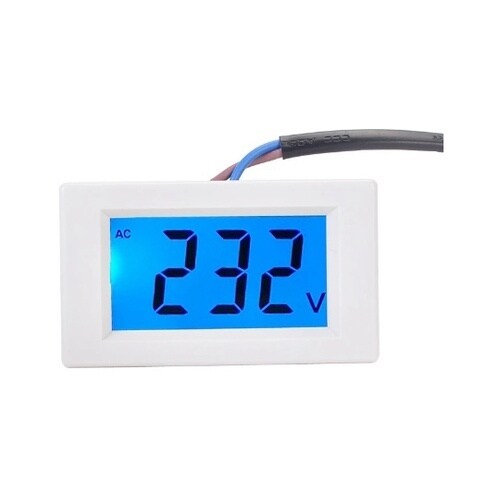 交流デジタル電圧計 ホワイト D85−1