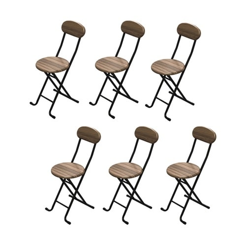木製折畳チェア(背あり) 1箱(6脚入)