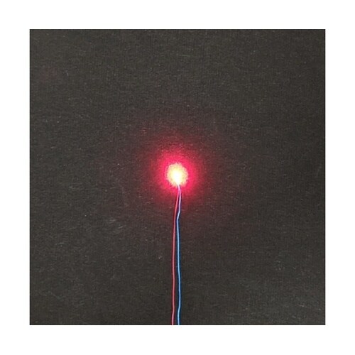 コード付きチップLED 赤 1袋(6個入