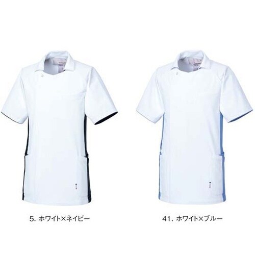 メンズジャケット 5 ホワイト×ネイビー