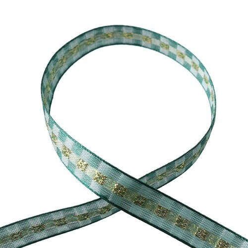 クリスタルチェックリボン 10mm×15