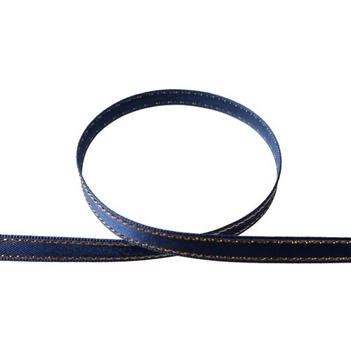 サイドメタリックサテンリボン 6mm×1