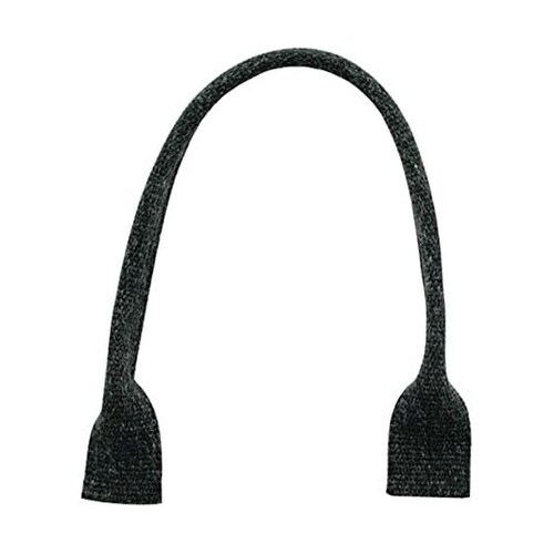 リネン混マーブル織ハンドル 30cm 黒