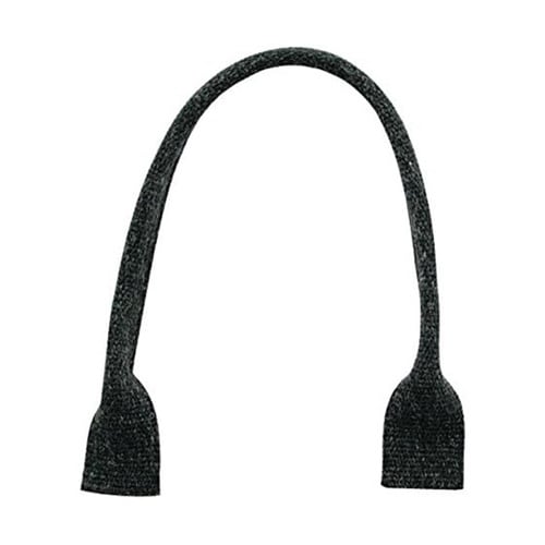 リネン混マーブル織ハンドル 40cm 黒