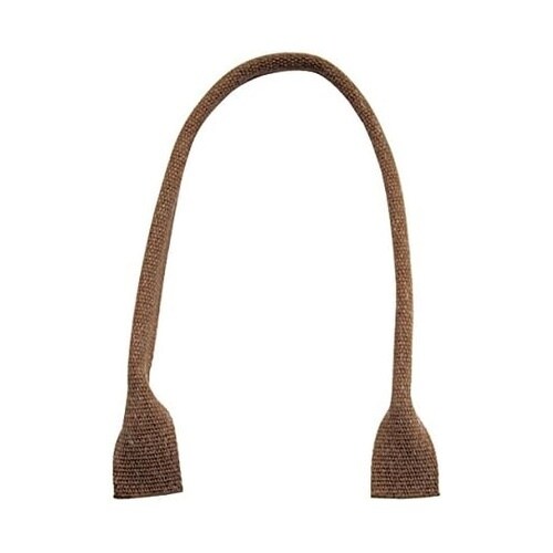 リネン混マーブル織ハンドル 50cm 茶