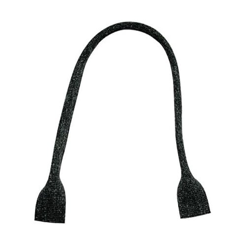 リネン混マーブル織ハンドル 50cm 黒