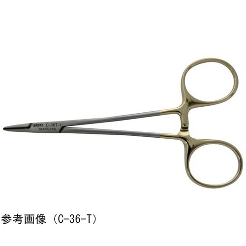 超硬チップ付 ヘガール持針器 140mm