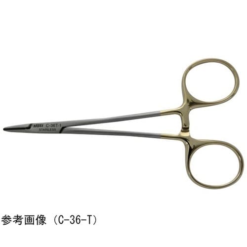 超硬チップ付 ヘガール持針器 140mm