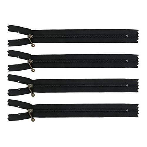 ポーチ用コイルファスナー 20cm 黒