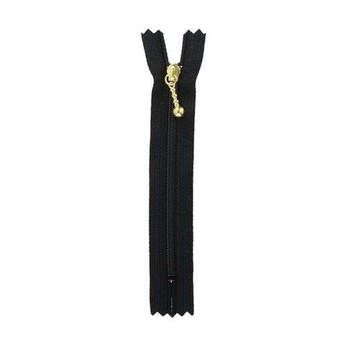 ポーチ用コイルファスナー 12cm 黒