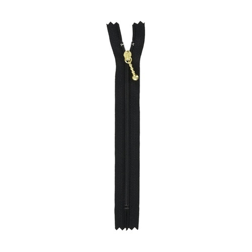 ポーチ用コイルファスナー 16cm 黒