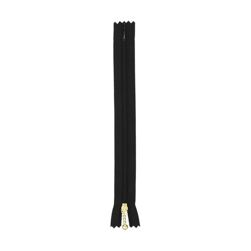 ポーチ用コイルファスナー 20cm 黒