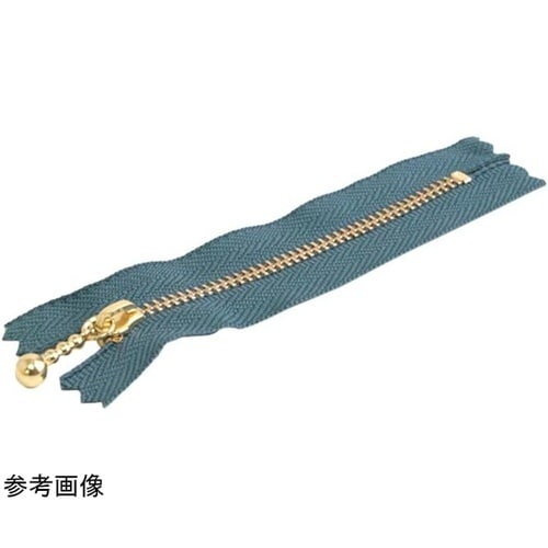 玉付ファスナー 金具・ゴールド 10cm
