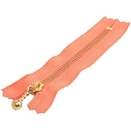 玉付ファスナー 金具・ゴールド 10cm