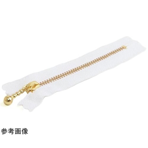 玉付ファスナー 金具・ゴールド 14cm