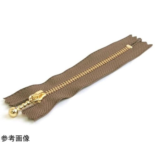 玉付ファスナー 金具・ゴールド 14cm