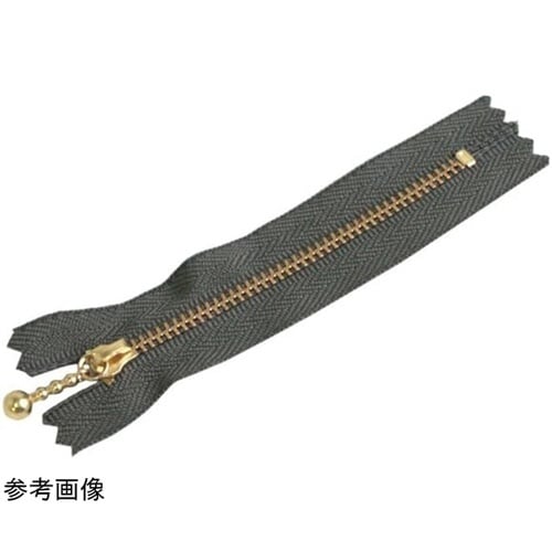 玉付ファスナー 金具・ゴールド 14cm