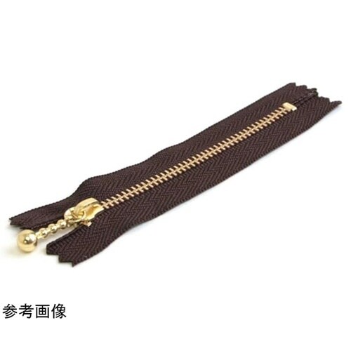 玉付ファスナー 金具・ゴールド 16cm