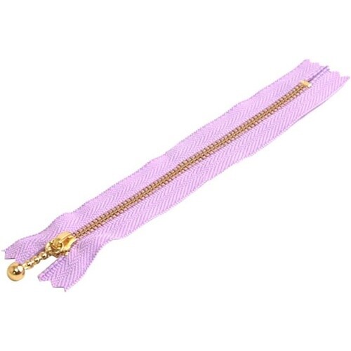 玉付ファスナー 金具・ゴールド 20cm