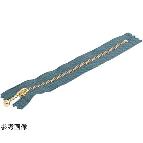 玉付ファスナー 金具・ゴールド 20cm