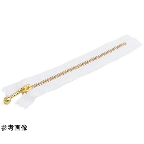 玉付ファスナー 金具・ゴールド 20cm
