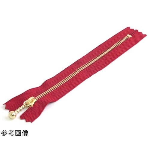 玉付ファスナー 金具・ゴールド 20cm