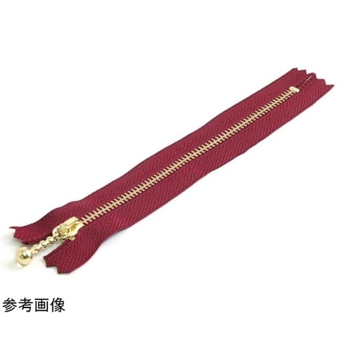 玉付ファスナー 金具・ゴールド 20cm